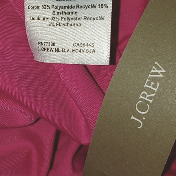 J.Crew Fuchsia Pink Cruisewear Pool Beach Party Swimwear - Picture 6 of 7